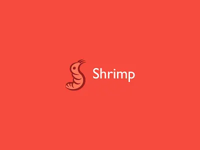 Shrimp icon logo omnomnom pink s scampi shrimp