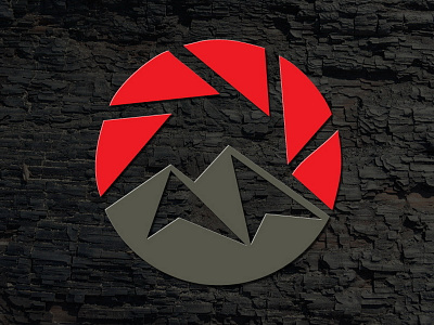 mountain photography aperture icon logo mountain photography