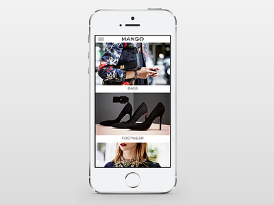 MANGO iPhone app - Home app clothes experience fashion interface ios ipad iphone mango ui user ux