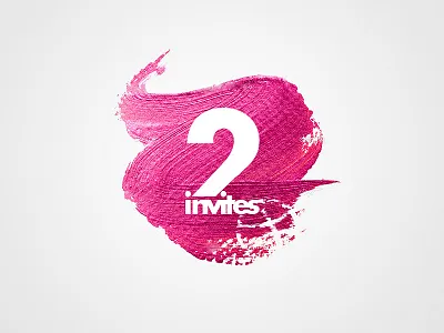 Dribbble Invites double graphic invite logo