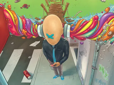 The Universe digital drawing graffiti illustration imagination painting photoshop