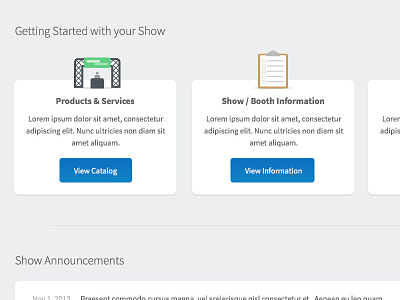 Trade Show Dashboard setup trade show