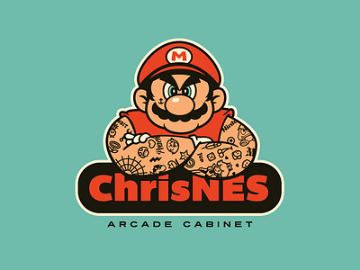 Mario Ripped & Inked. arcade game growcase inked mario bros nes nintendo ripped super mario tattoo tattoos video game