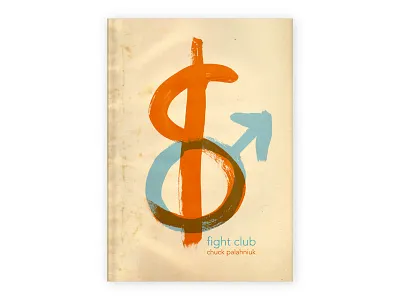 Fightclub Cover1 book brush competition cover dollar fatigue fightclub male novel paint redesign