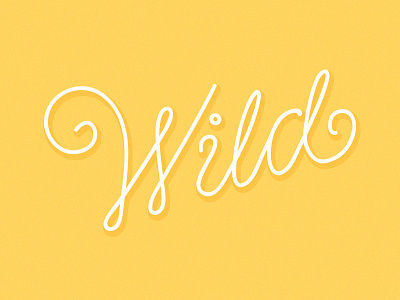 Wild lettering