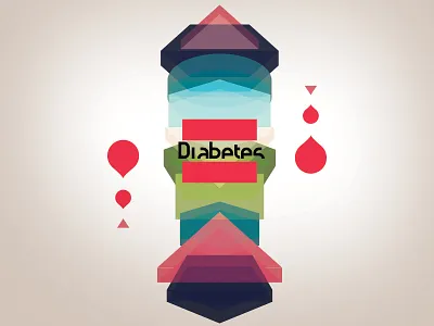 Sugar blood diabetes health illustrator vector