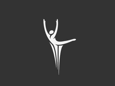 A Dancer dancer george bokhua logo mark milash symbol