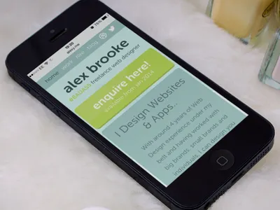 Responsive Portfolio freelance freelancer mobile personal portfolio responsive website