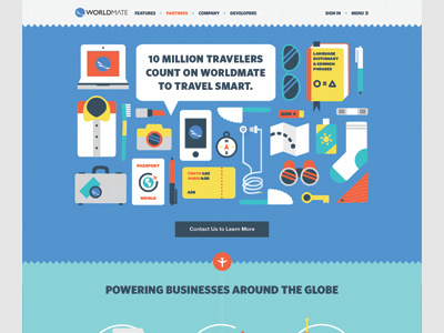 Worldmate Index Header adventure background graphic header icons illustration index infographic information graphic travel vector