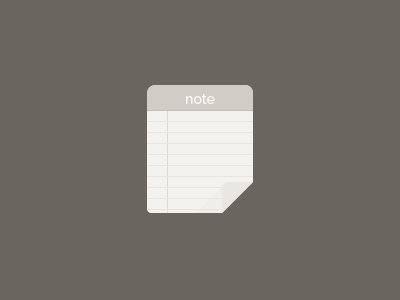 Flat Sticky Note activity brown emails feed flat gray icon note paper timeline