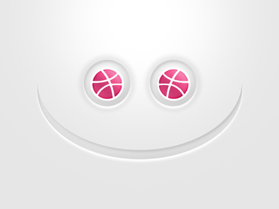 Dribbble Thank You dribbble eyes face ping