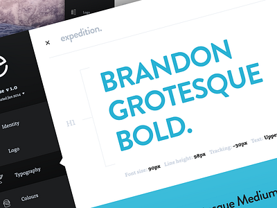 Expedition Branding beautiful big black blue bold brand branding brandon