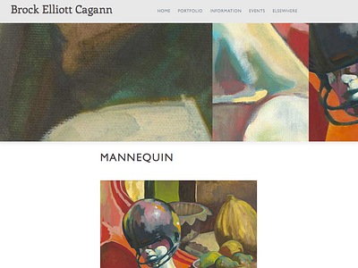 brockcagann.com redesign (in progress) in progress web design