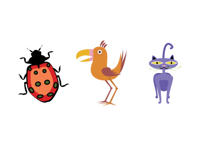Animal Illustrations animals bird bug cat illustration illustrator