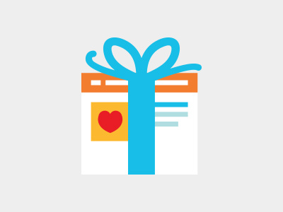 Pro Bono Website gift icon illustration illustrator pro bono voluntarily volunteer