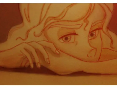 Girl in Red. animation character character design comics concept drawing illustration redpencil sketch