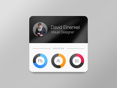 Designer Skills Widget concept photoshop ui widget