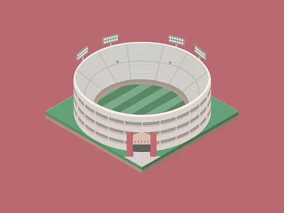 And The Crowd Goes Wild! 3d arena building crowd sports stadium team tile