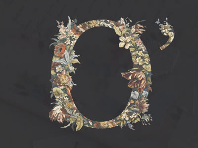 O' for my portfolio site portfolio pretty typography