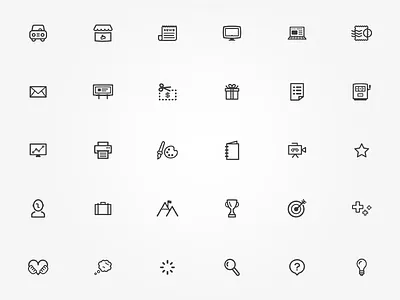 Icons flat icon set icons line