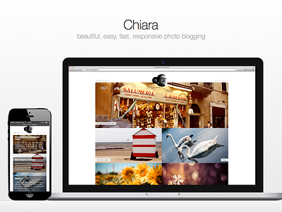 Chiara - Ghost photo blogging blog css ghost html mobile photo responsive website