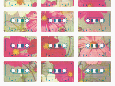 St. Lucia 2014 cassette cmyk flowers nature poster screen print tape