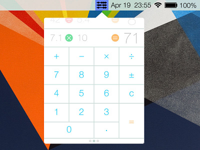 Apple Menu Bar Calculator app apple calculator interface mac os x ux plugin rebound