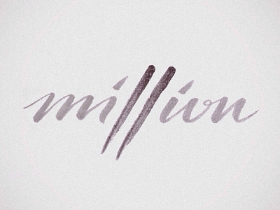 11 Million brush pen brush script hand drawn type hand drawn typography hand lettering handlettering lettering