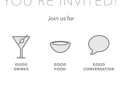 invited flat icon invite type