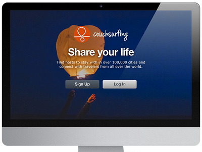 New Couchsurfing.com Homepage couchsurfing homepage responsive web