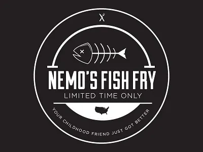 Nemo's Fish Fry dead fictionrelocationproject fish fishing logo