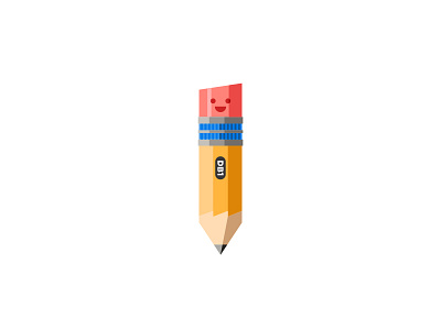 Mr. Pencil dropbox happy illustration mascot pencil team