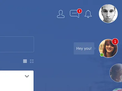 In your Face[book] circles facebook messages redesign