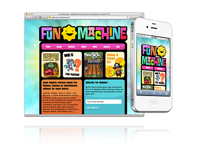 Fun Machine Responsive Website responsive ui web design web development website