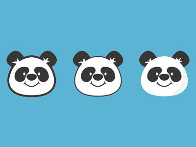 Pandas! bear branding illustration logo panda panda bear