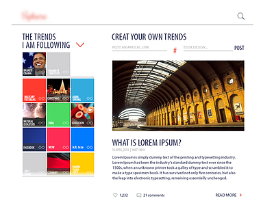 News Trends news ui web