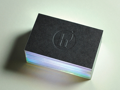 Julien Hauchecorne Business card brand identity branding business card corporate identity foil blocking hot foil stamping logo print stationery visual identity