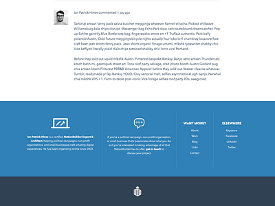 Big Footer blog comments footer ianpatrickhines 2014 redesign nationbuilder