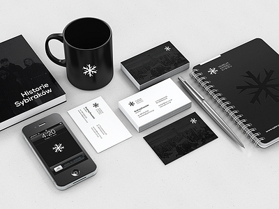 Memorial Museum of Siberia branding chilly cold history logo memorial museum poland snow snowflake stationery sybir