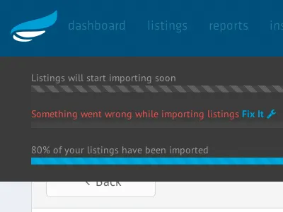 Import Listings appeagle css error html import js