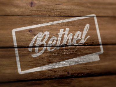 Church Mock bethel church church design graphic design logo logo presentation stamp wood