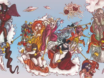 Deus Ex Libro illustration marketing religion tribute