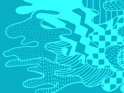 Pattern Doodle blobs digitized doodle drawn for fun lines pattern sketchbook