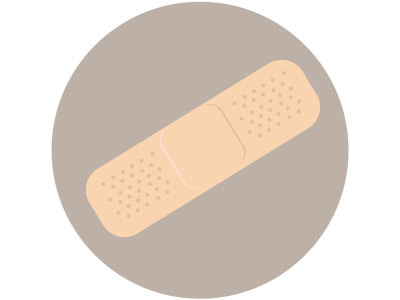 Bandaid blog illustration liberio minimal simple website