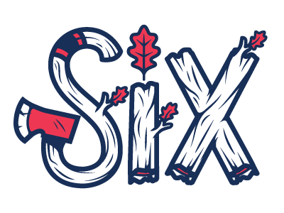 Six ax illustration leaf six type