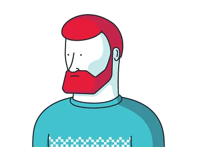 Red Beard beard jack lumber man red simple