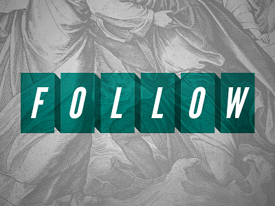 Follow decision join know leader seek teal transparent typography words