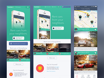 Carshare Launch ios mobile web
