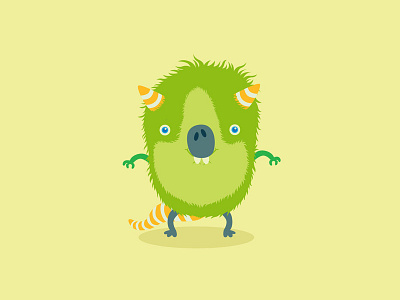 Monster No. 4 - Hamsterzilla character design creature doodle guinea pig hamster illustration monster