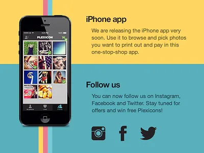 Plexicon newsletter design. getplexicon.com instagram ios photography plexicon print tiles web
